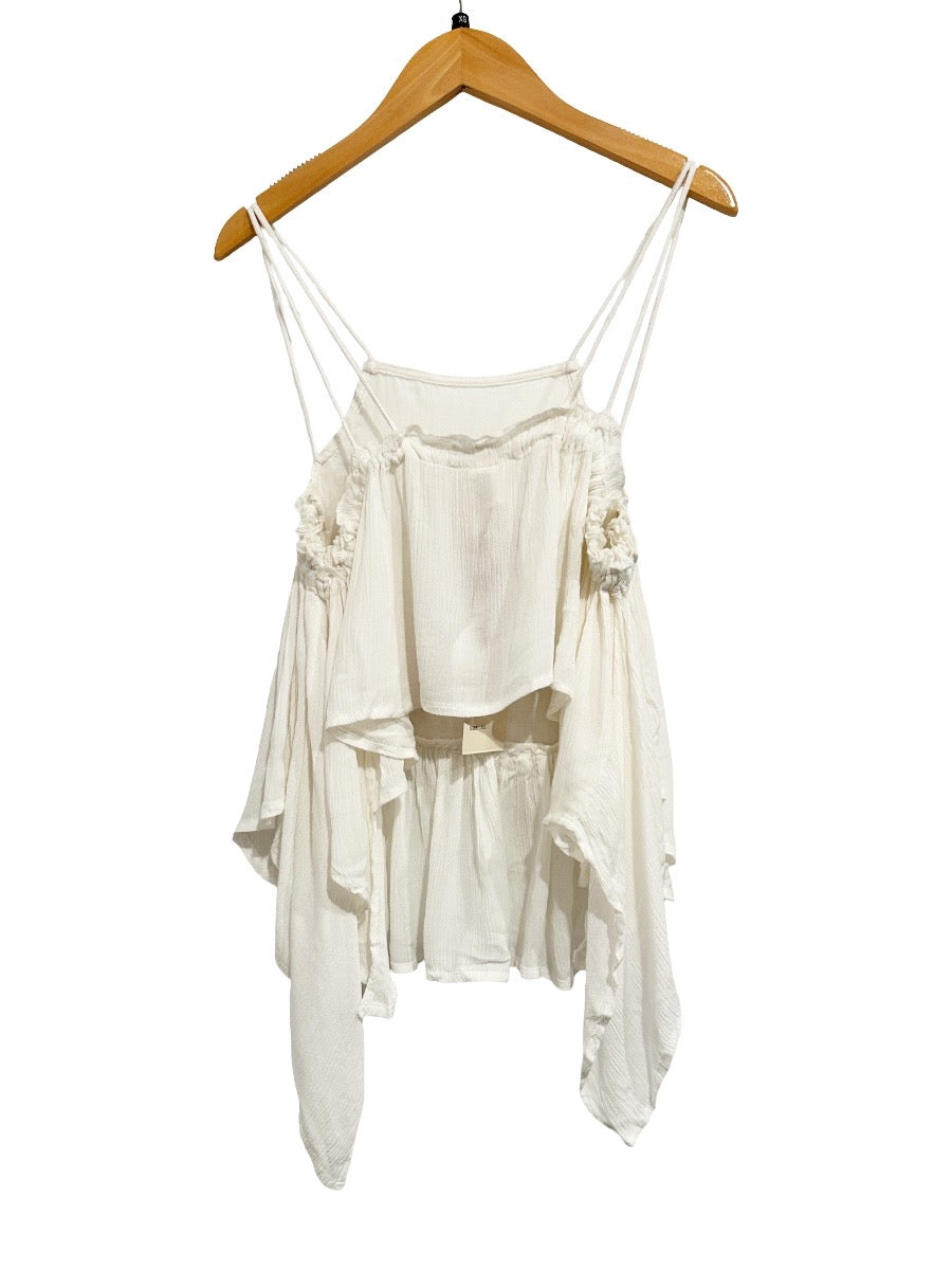 Raga NWT The Dreamer Embroidered Cami Top in White - XS