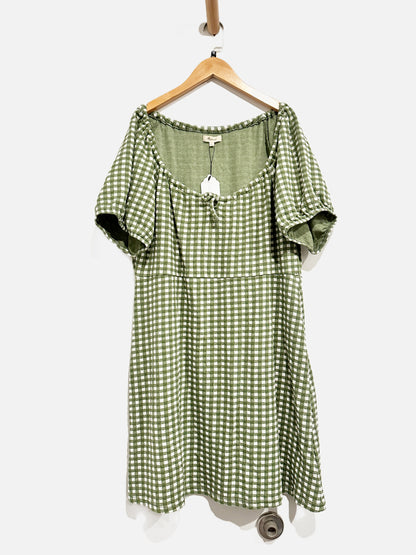 Madewell Green Gingham Dress - XXL