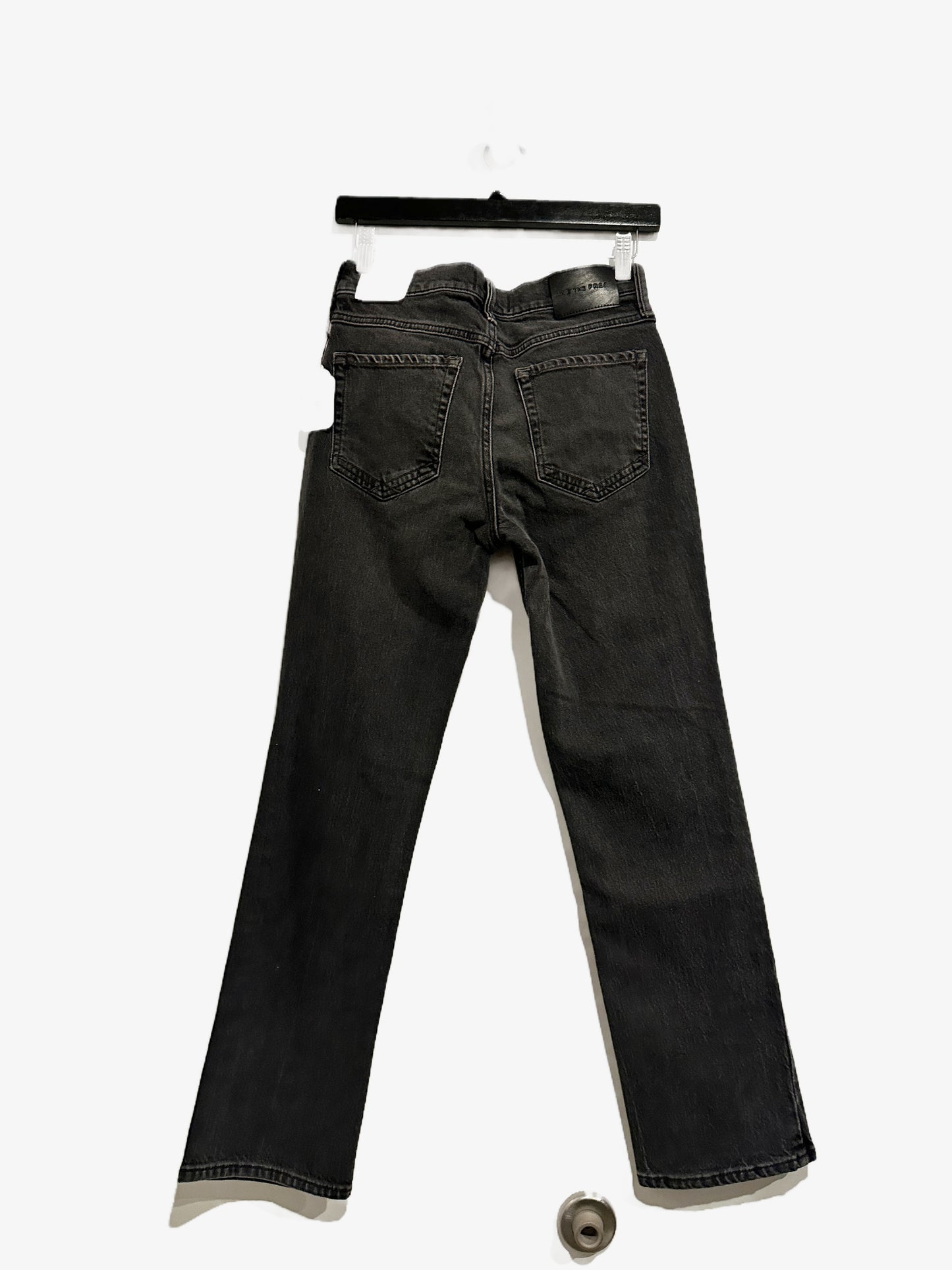 Free People Nash Straight Leg Jean in Black - 27S