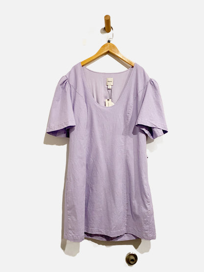 Anthropologie NWT Purple Linen Dress - XL