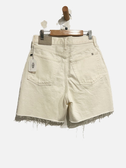 Everlane White Rigid Way-High Shorts - 26
