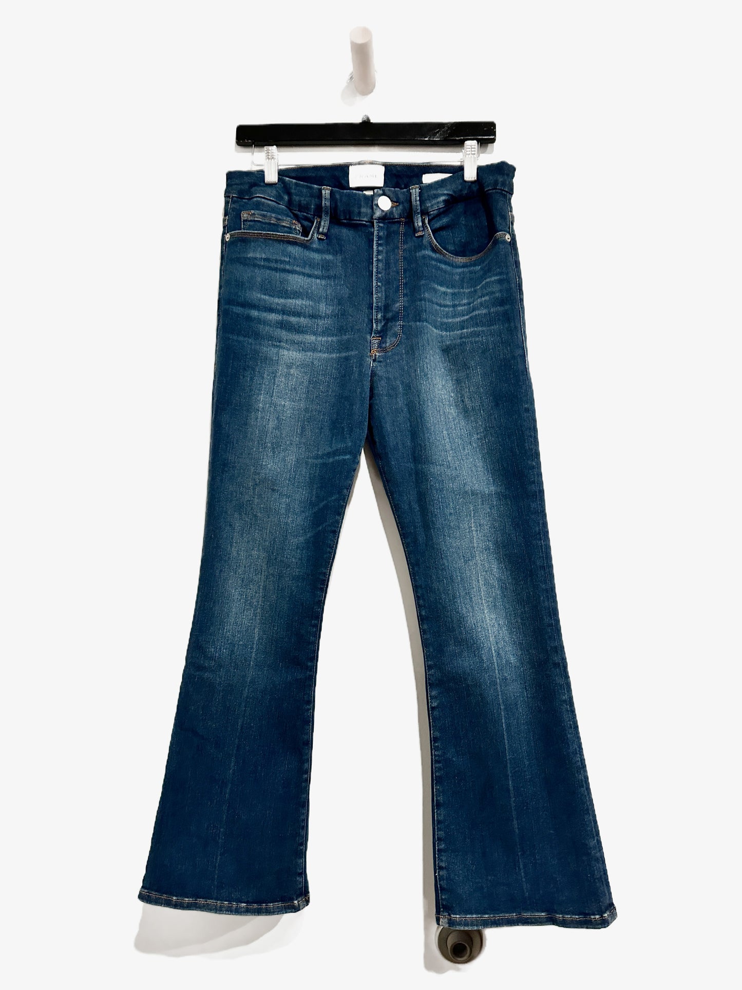 Frame Le One Crop Mini Bootcut Jeans - 2