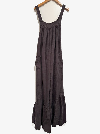 Bourbon & Blush Carry On Charcoal Boho Jumpsuit - Large