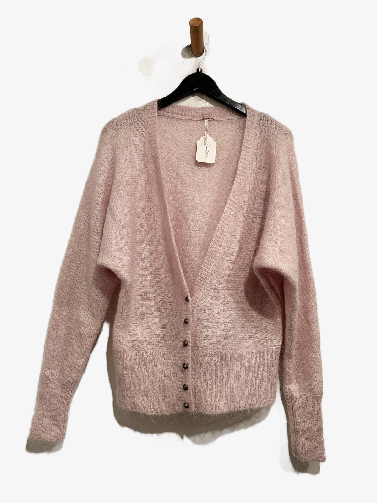 Free People Lavender Mohair Cardigan - Medium