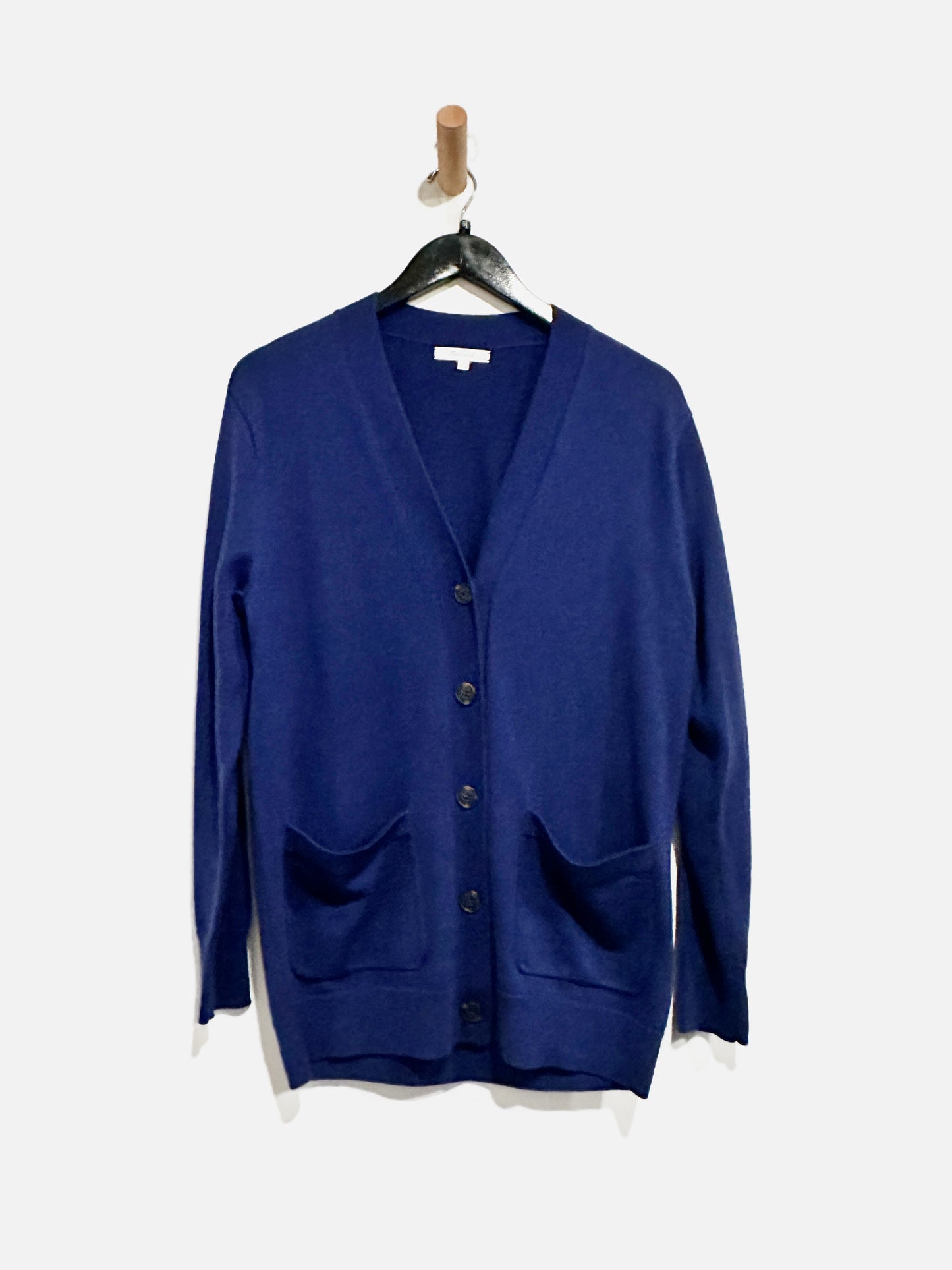 Madewell Blue Merino Wool Boyfriend Cardigan - Small
