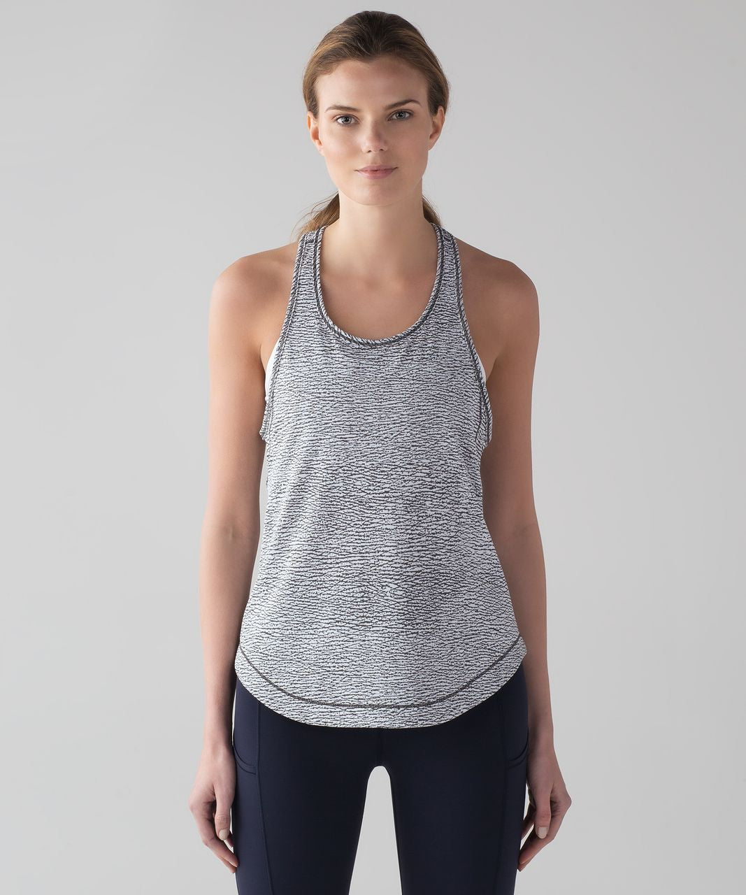 Lululemon Long Distance Tank in Sheer Luon Pebble Jacquard