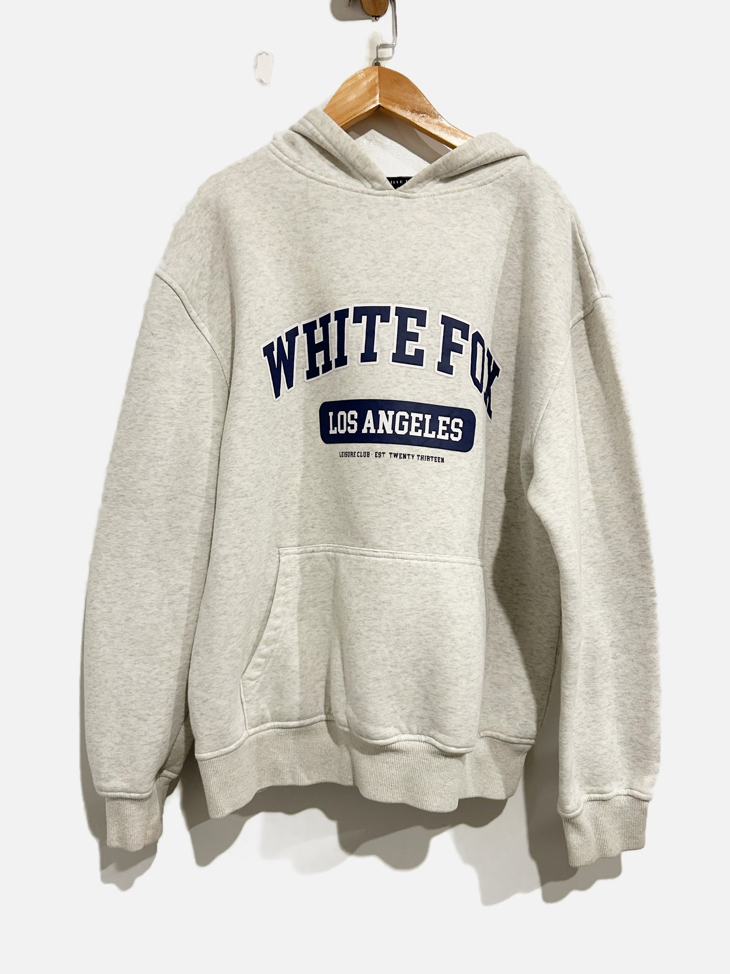 White Fox Gray Hoodie - S/M