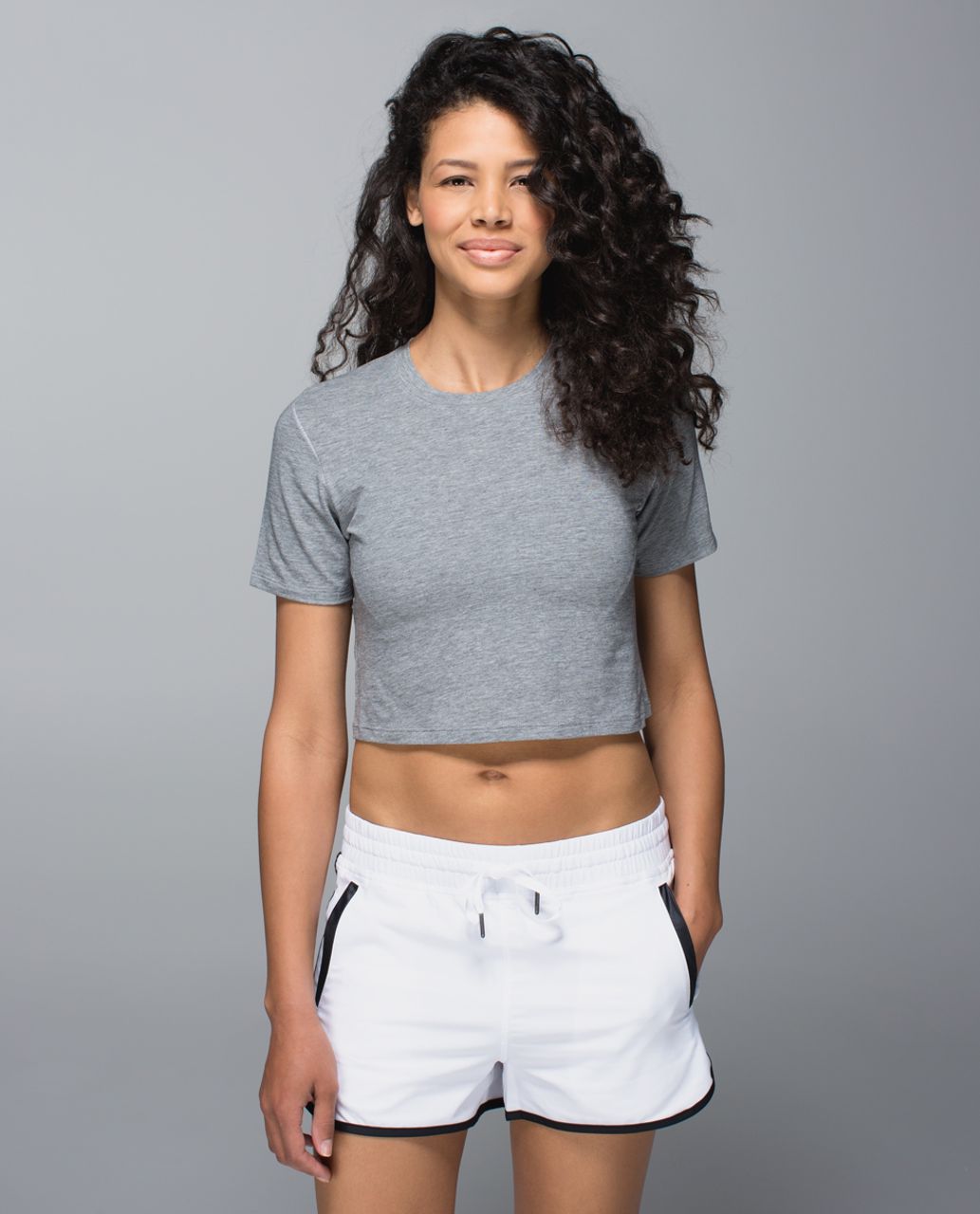 Lululemon Ok Hi Tee in Heathered Medium Grey  - 6