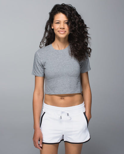 Lululemon Ok Hi Tee in Heathered Medium Grey  - 6