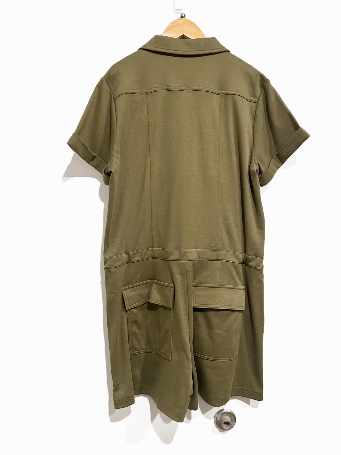 Cabi Squad Romper in Olive Green - Medium