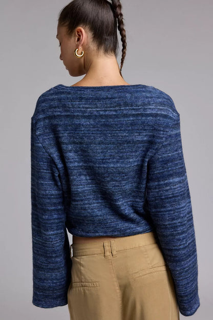 Urban Renewal Remnants Space Dye Knit Drippy Sleeve Sweater - Small
