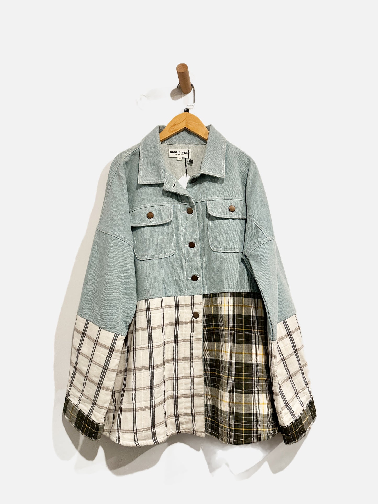 Bobbie Wren Mixed Media Jacket - Medium