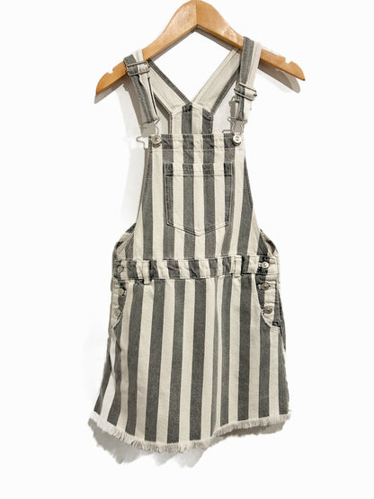 Zara Kids Stripe Overall Dress - 9
