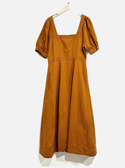 Madewell Brown Button Dress - 4