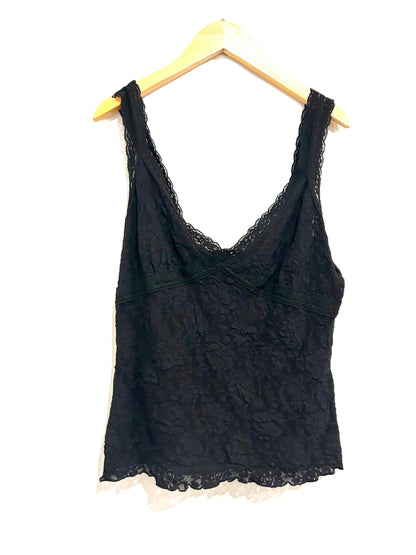 Hanky Panky Vintage Black Lace Tank - Medium