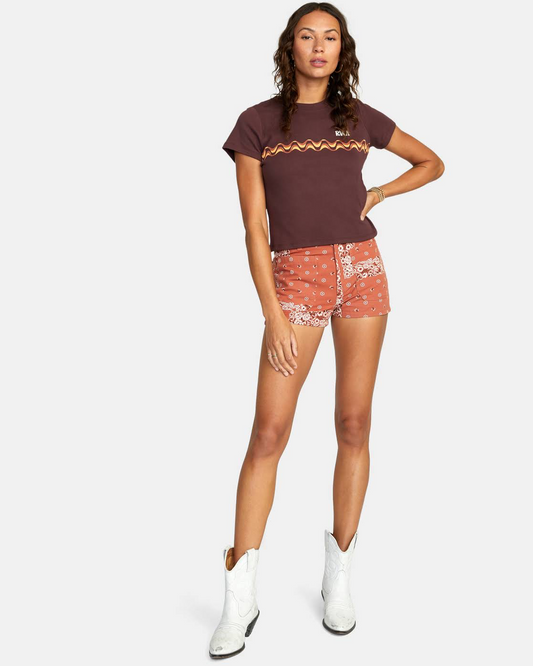 RVCA Brown Floral Shorts - 26
