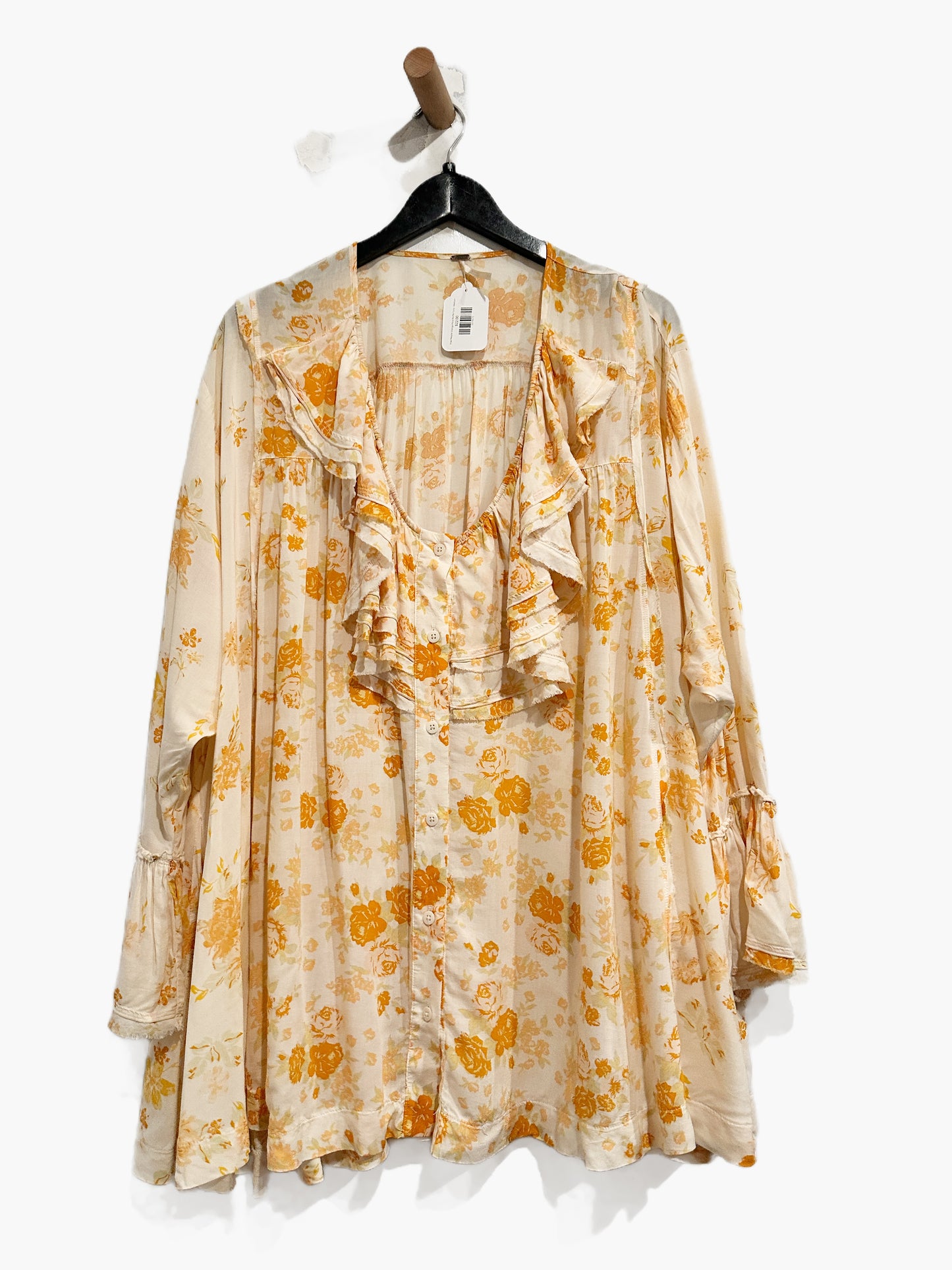 Free People Loretta Printed Tunic in Tea Combo - Medium