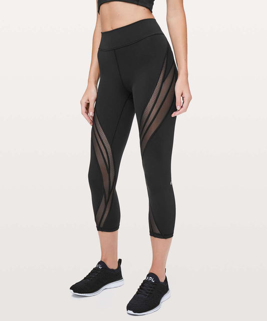 Lululemon Black Cropped Leggings - 8