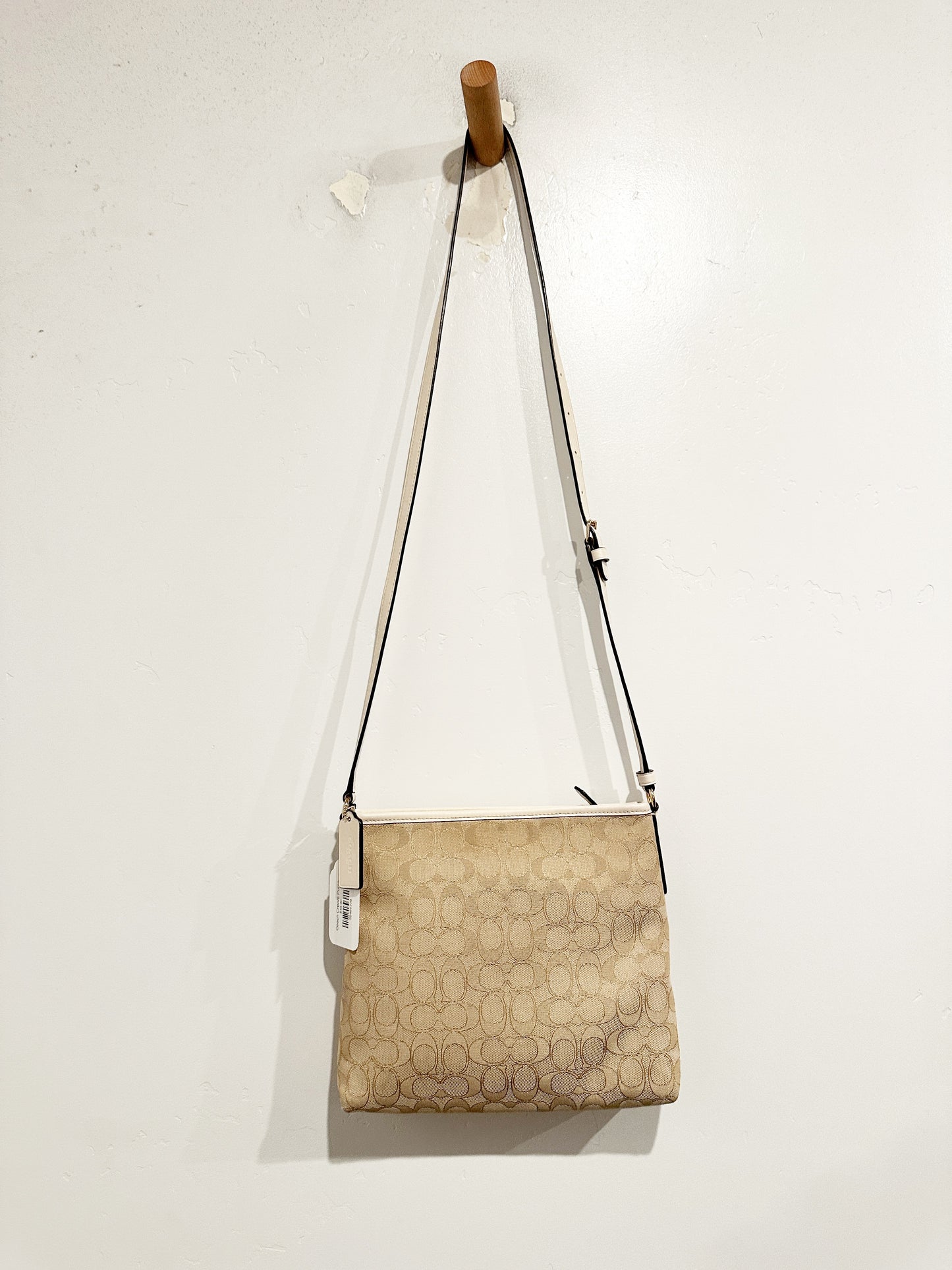 Coach Cream Logo Crossbody