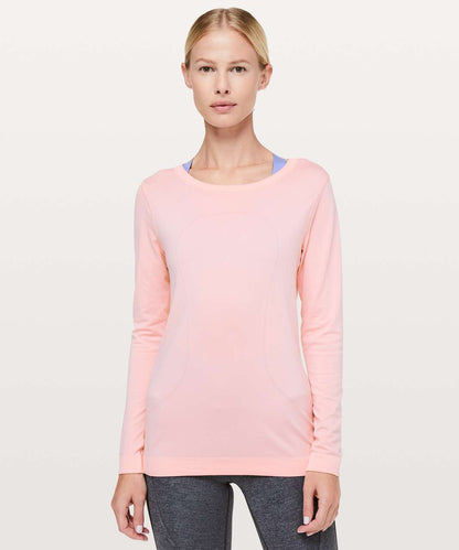 Lululemon Swiftly Tech Long Sleeve in Dusty Pink - 10
