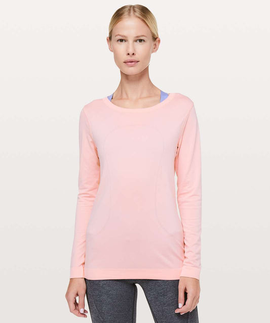 Lululemon Swiftly Tech Long Sleeve in Dusty Pink - 10