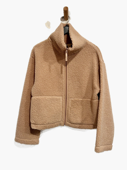 H&M Pink Teddy Jacket - Large