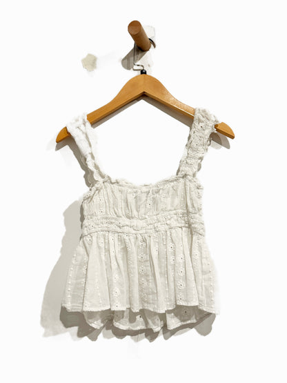 Princess Polly Summerfield Eyelet Top in White - 2