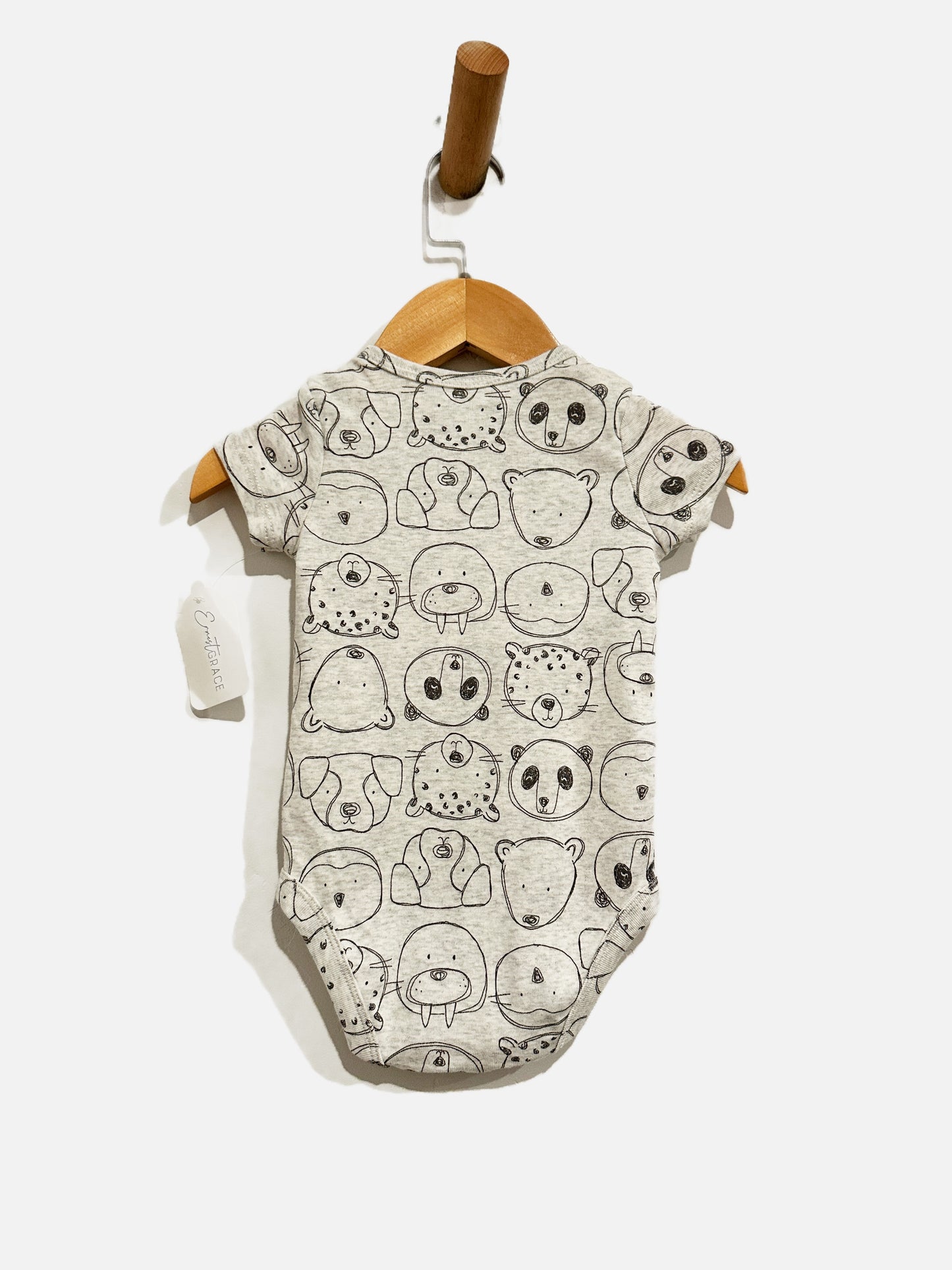 Carter's Animals Gray Onesie - 6M
