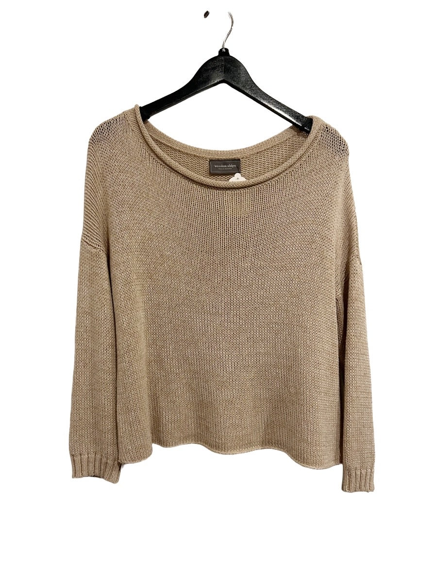 Wooden Ships Brown Knit Sweater - XS/Small