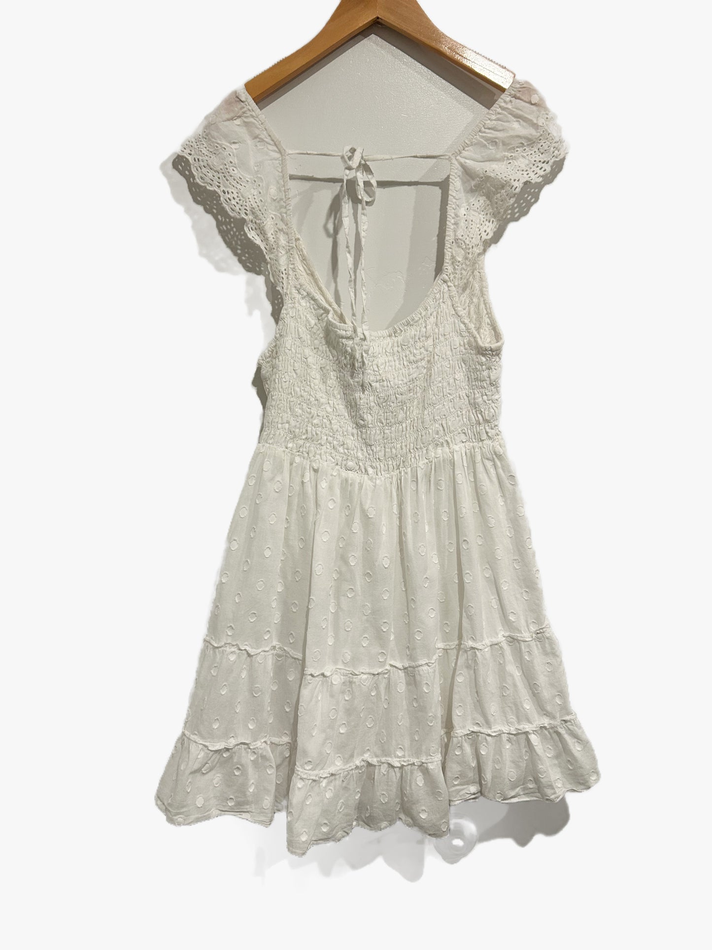 Urban Outfitters Malta Flutter Sleeve Mini Dress - Medium