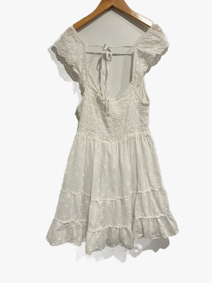 Urban Outfitters Malta Flutter Sleeve Mini Dress - Medium