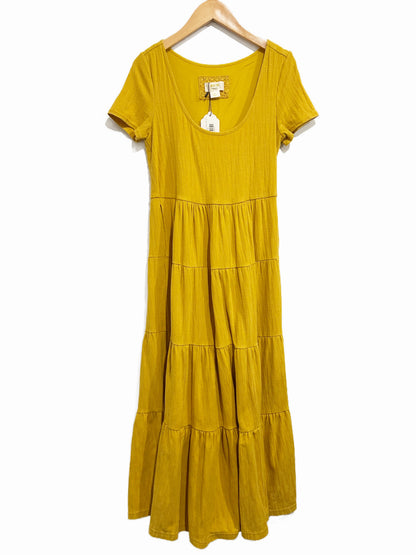 Anthropologie Maeve Gillian Tiered Maxi Dress in Honey - XSP