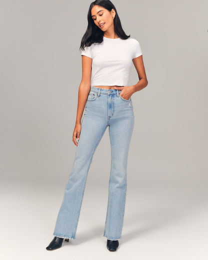 Abercrombie & Fitch High Rise Vintage Flare Jean - 25