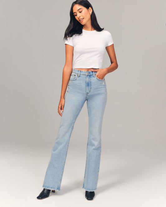 Abercrombie & Fitch High Rise Vintage Flare Jean - 25