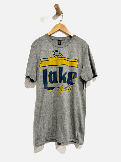 Country Deep Gray Lake Mode Graphic Tee - Small