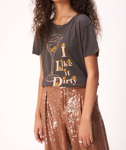 Project Social T Martini Tee in Vintage Black - Small