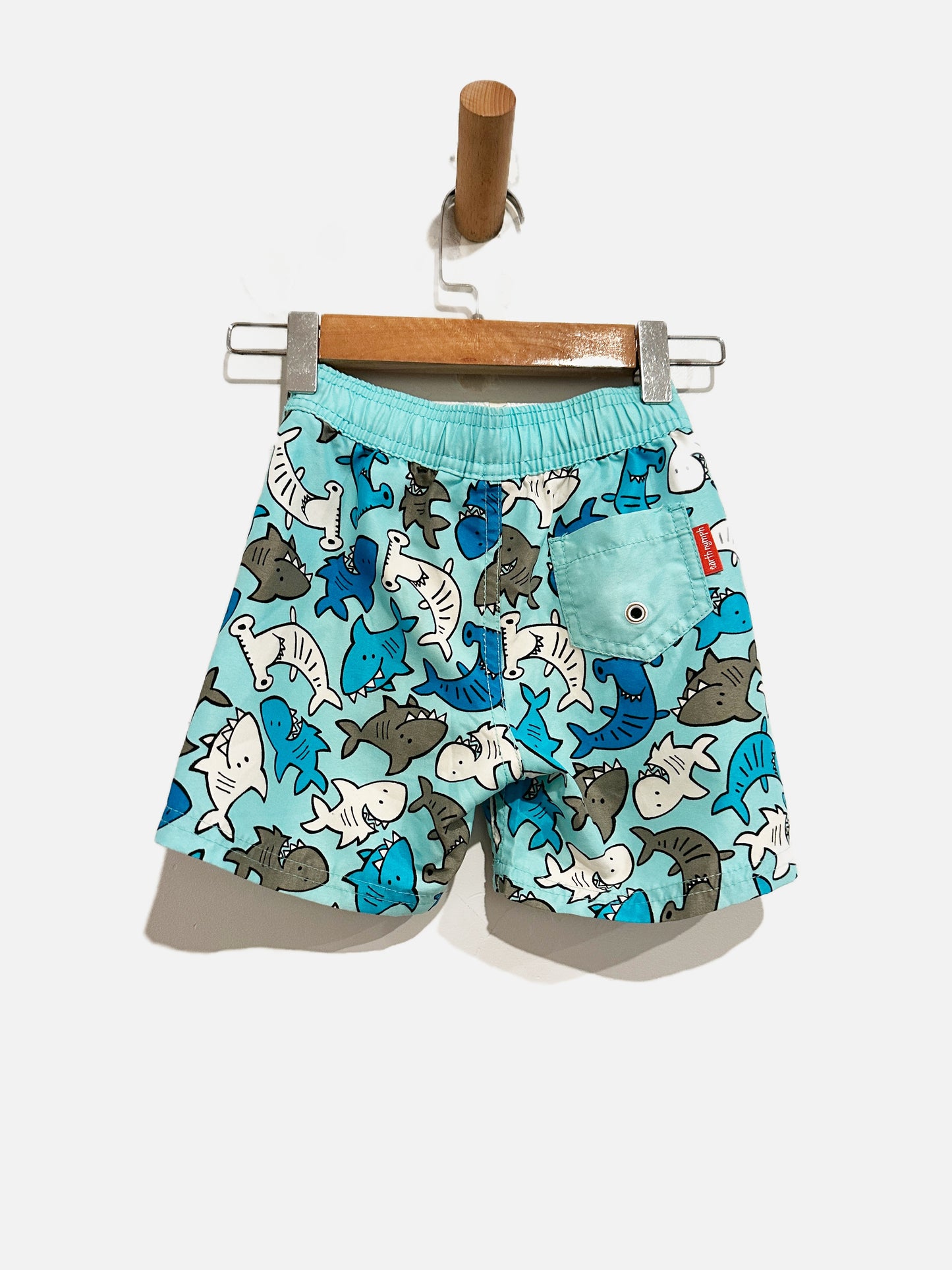 Earth Nymph Sharks Swim Trunks - 9-12M