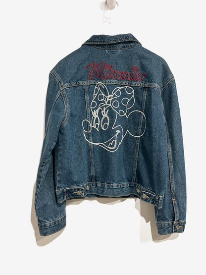 Old Navy x Disney Minnie Mouse Denim Embroidered Jacket - 14-16
