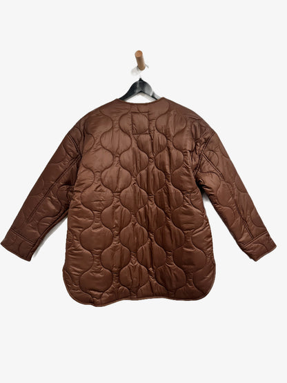 Abercrombie & Fitch Brown Quilted Jacket - Small