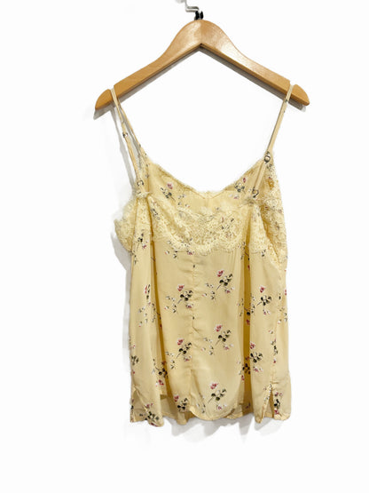 Abercrombie & Fitch Yellow Floral Cami - Small