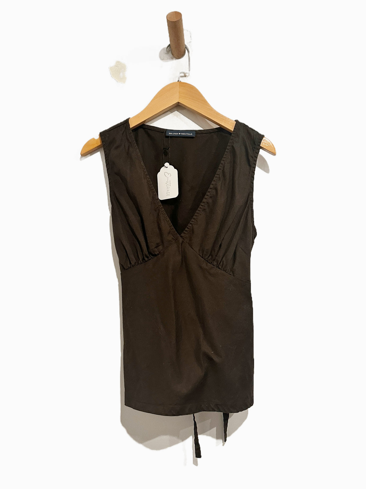 Brandy Melville Rafaela Top in Brown