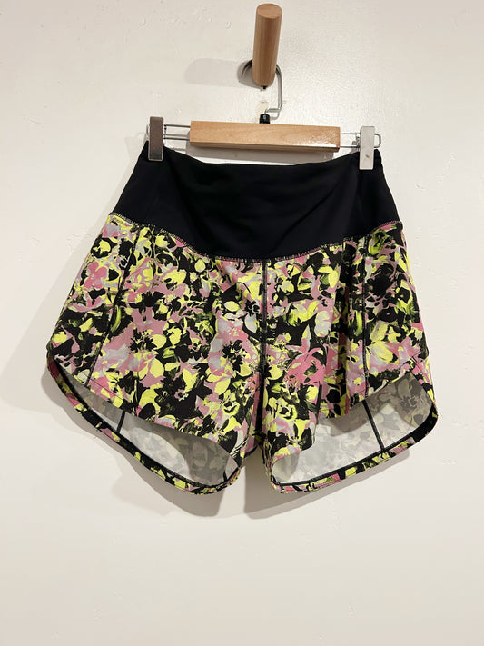 Lululemon Green & Pink Printed Shorts - 4