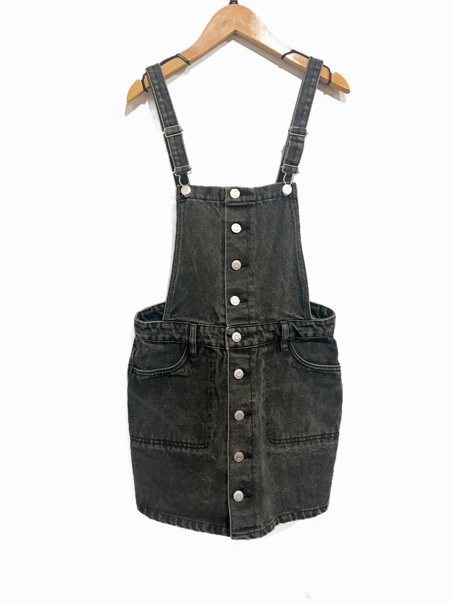 Pacsun Black Denim Overall Dress - Small