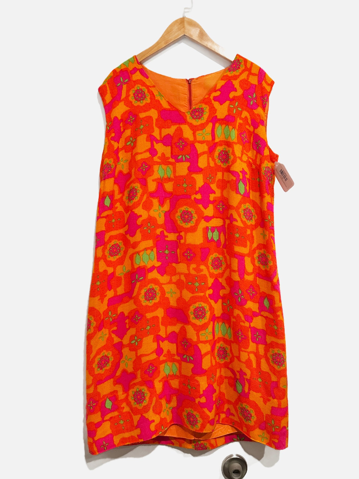 NN Vintage Orange and Pink Shift Dress
