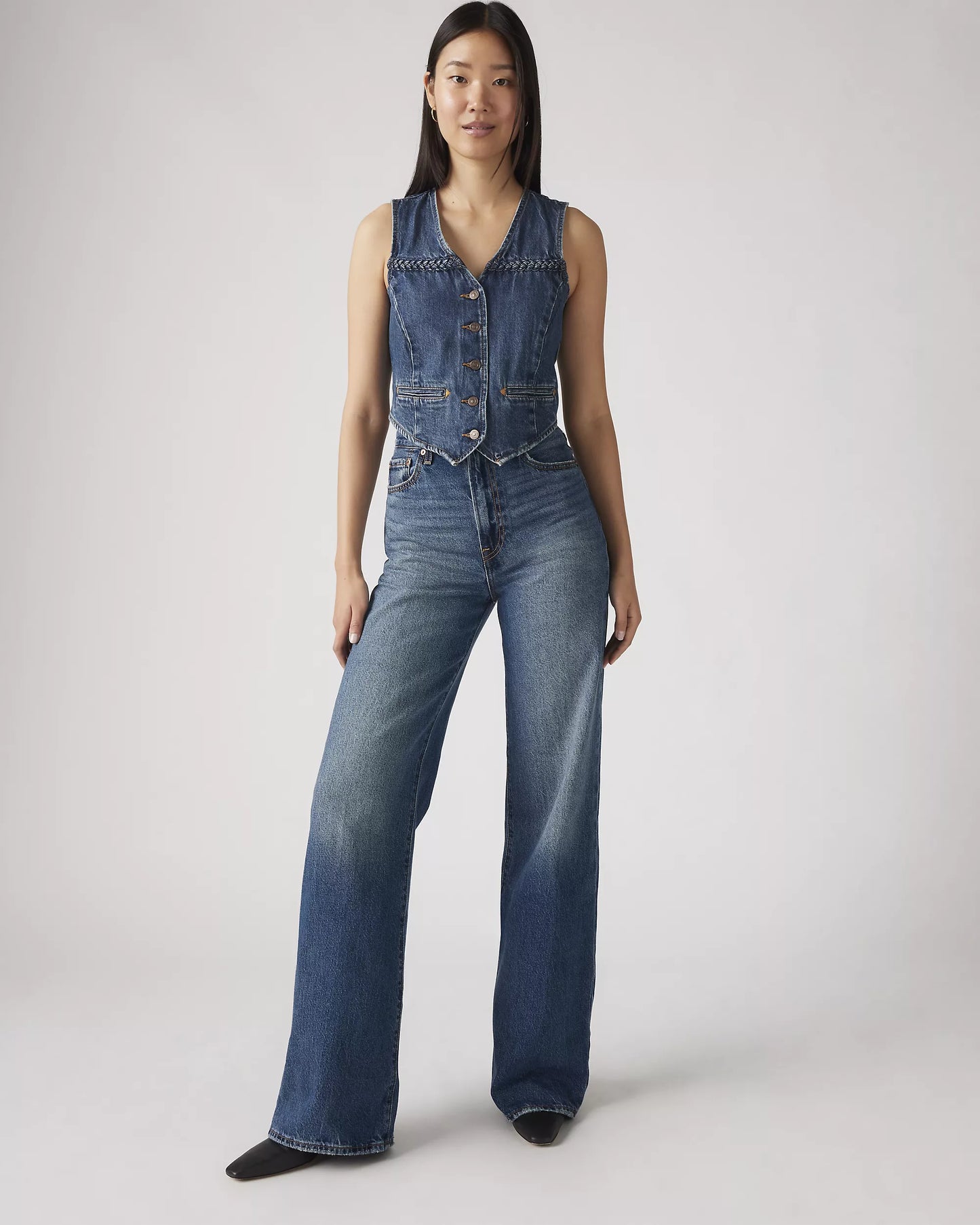 Levi's Ribcage Wide Leg Jeans in Polar Perimeter - 30