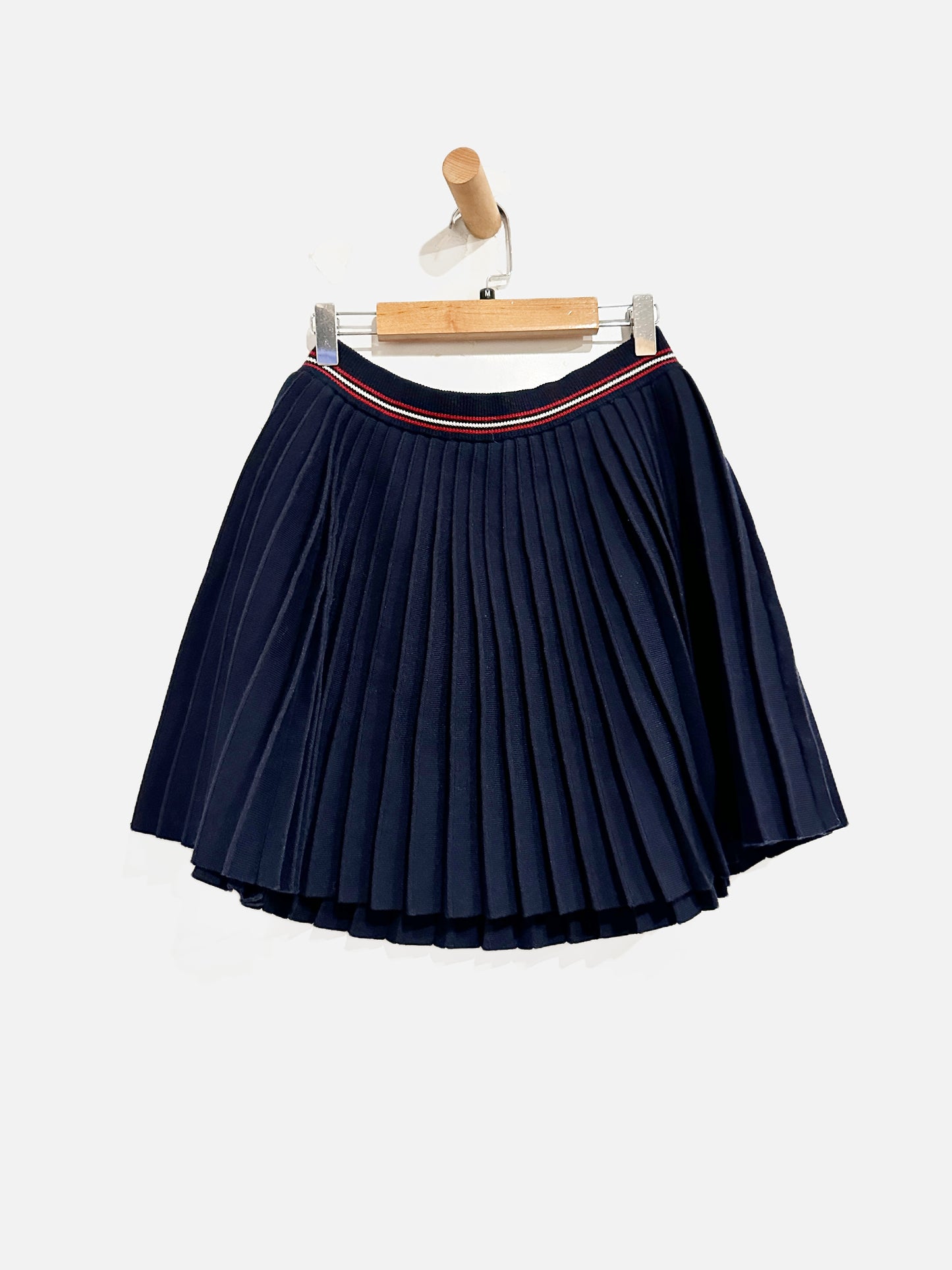 Commense Navy Pleated Mini Skirt - Medium