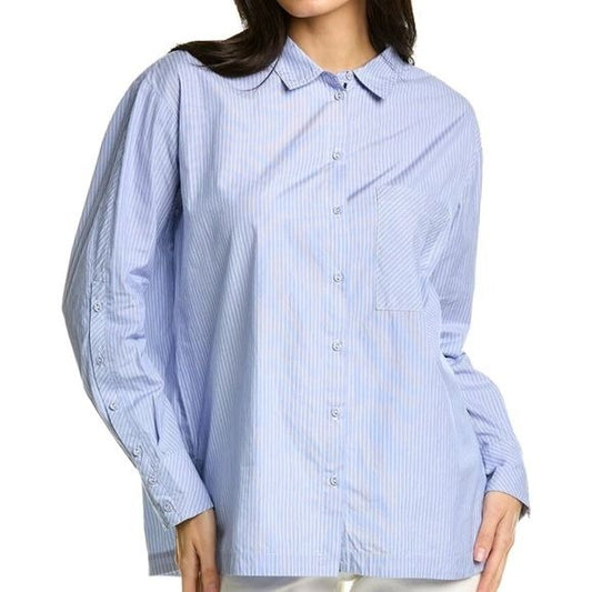 Johnny Was Corinne Relaxed Pocket Shirt Size Small