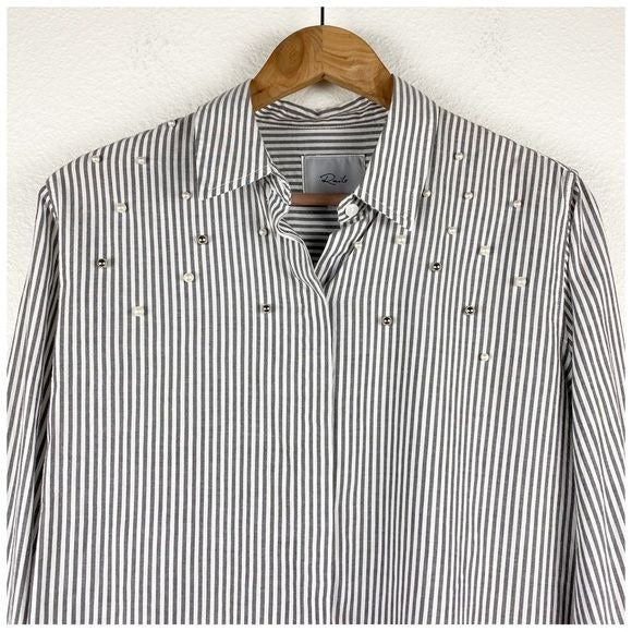 Rails Taylor Striped Pearl Shirt in Florence Size Small