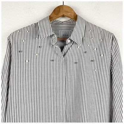 Rails Taylor Striped Pearl Shirt in Florence Size Small