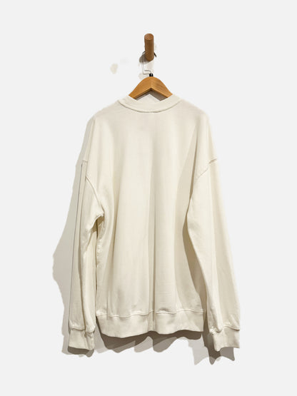 Billabong White Graphic Crewneck - Small